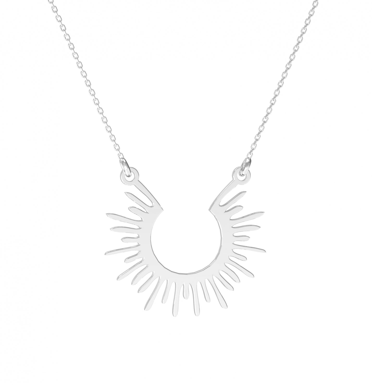 Lănțișor Aztec Sun din argint 925 – bijuterie Maison La Stéphanie inspirată de simbolul solar, perfectă pentru femeile care poartă lumina cu ele în fiecare zi.