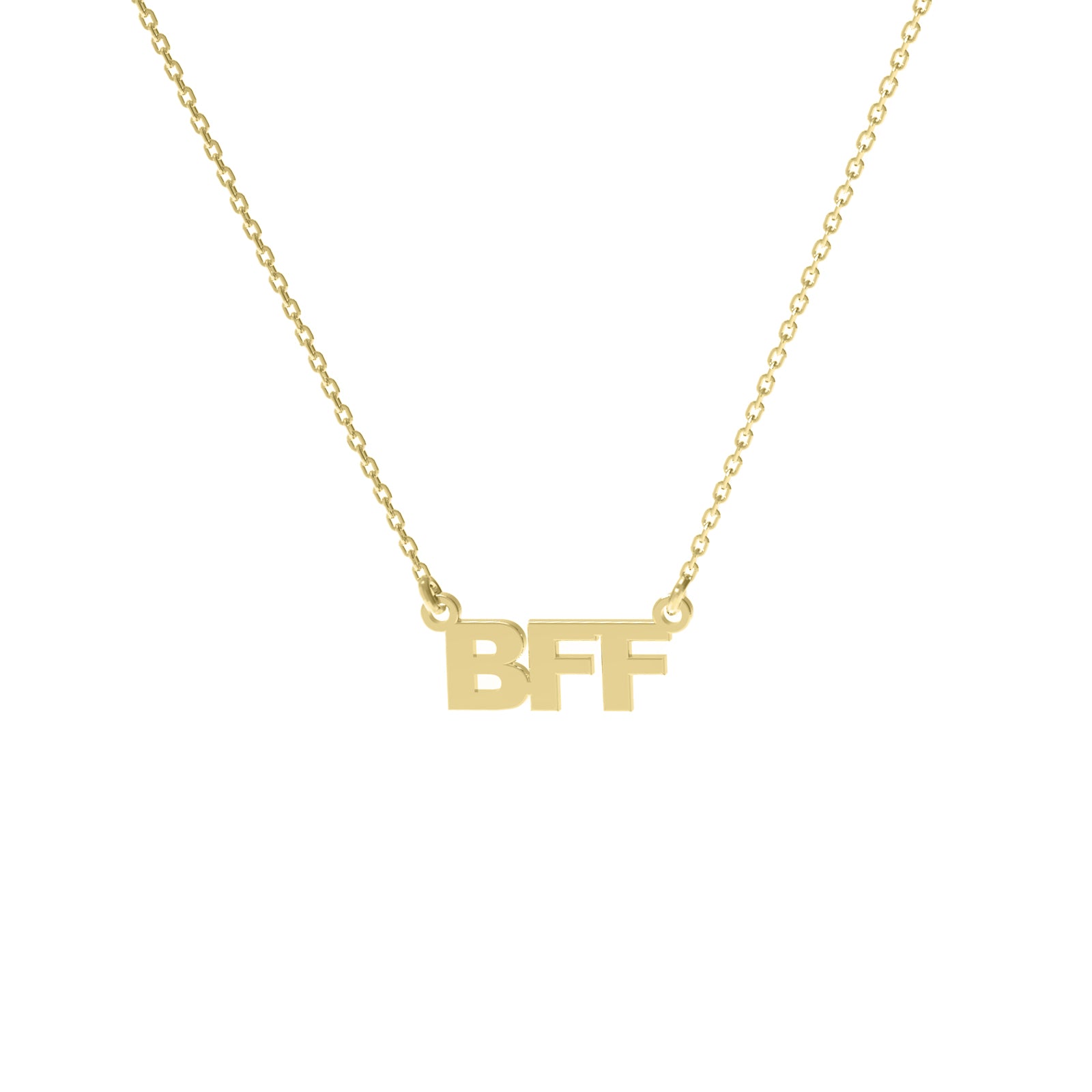 Lănțișor elegant din argint placat cu aur, inscripționat Best Friends – cadoul ideal pentru cea mai bună prietenă. O bijuterie fină Maison La Stéphanie, perfectă pentru aniversări, Crăciun sau momente speciale.