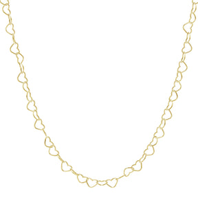 lantisor choker inimioare argint 925 placat aur 18k maison la stephanie