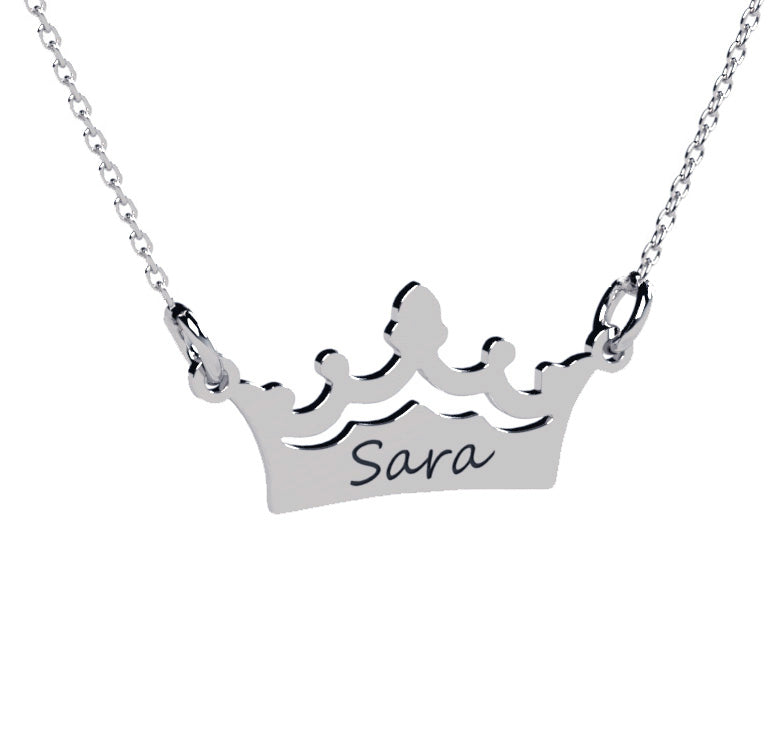Lănțișor Coroană Princess din argint 925 – bijuterie elegantă pentru copii, perfectă ca dar de Ziua Copilului, Moș Nicolae sau Crăciun. Ideală pentru fetițe sau mame care doresc un simbol al legăturii lor speciale.