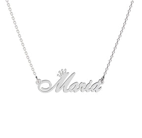 lantisor argint 925 crown name decupat maison la stephanie lantisor cu nume si coronita