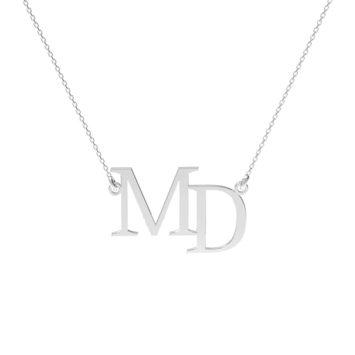 Lănțișor personalizat cu inițiale din argint 925 – bijuterie elegantă Maison La Stéphanie. Cadou ideal pentru aniversare, Valentine’s Day sau ocazii speciale.