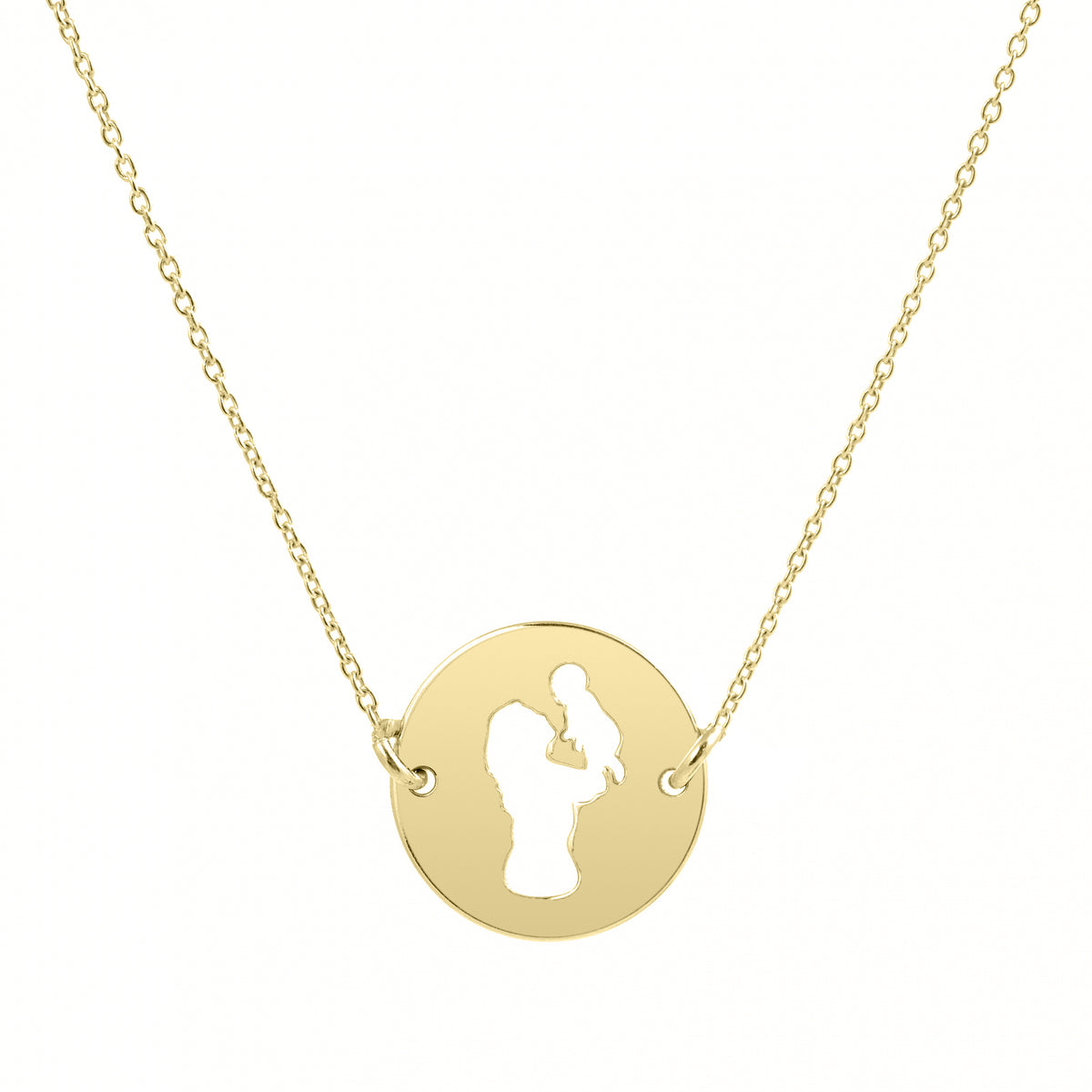 Lănțișor Mom & Child din argint 925 placat cu aur – bijuterie simbolică pentru mame și copii, un cadou plin de semnificație și emoție.