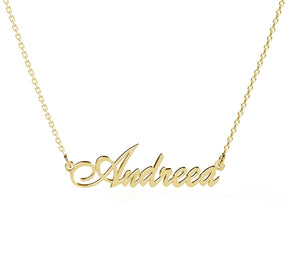 lantisor personalizat nume argint 925 placat aur 18k maison la stephanie