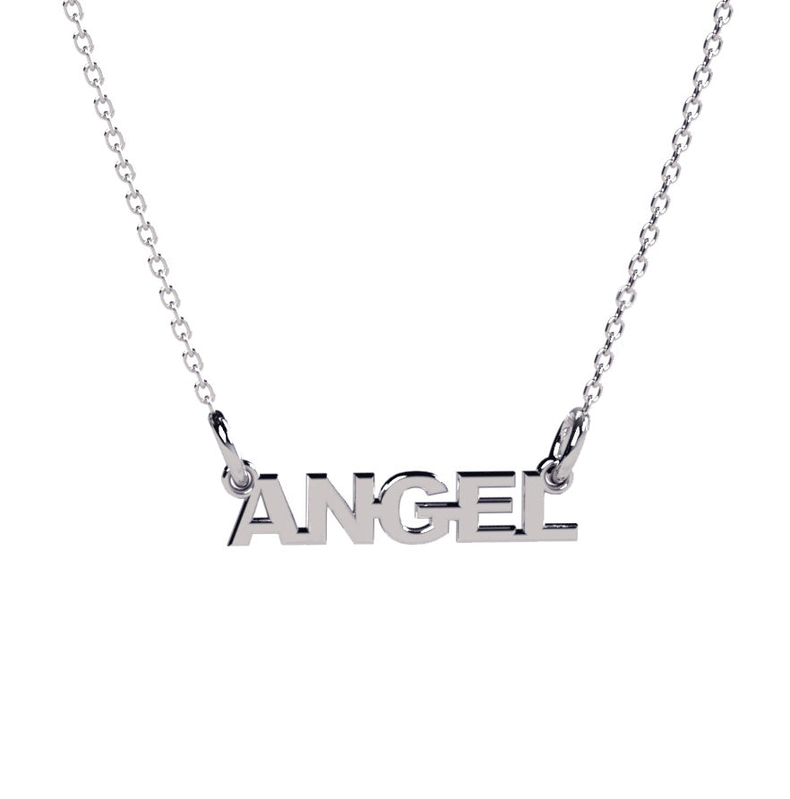 lantisor personalizat argint 925 nume text decupat arial black maison la stephanie