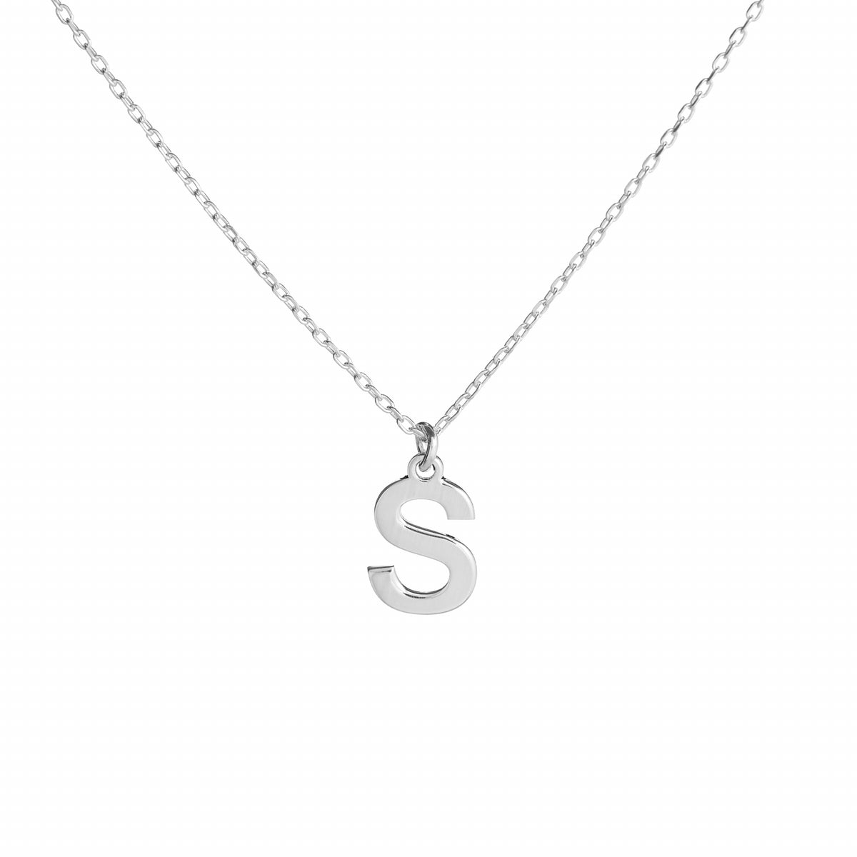 lantisor personalizat initiala arial argint 925 maison la stephanie