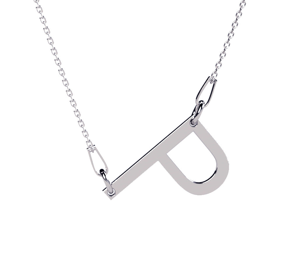 lantisor argint 925 personalizat litera mare maison la stephanie