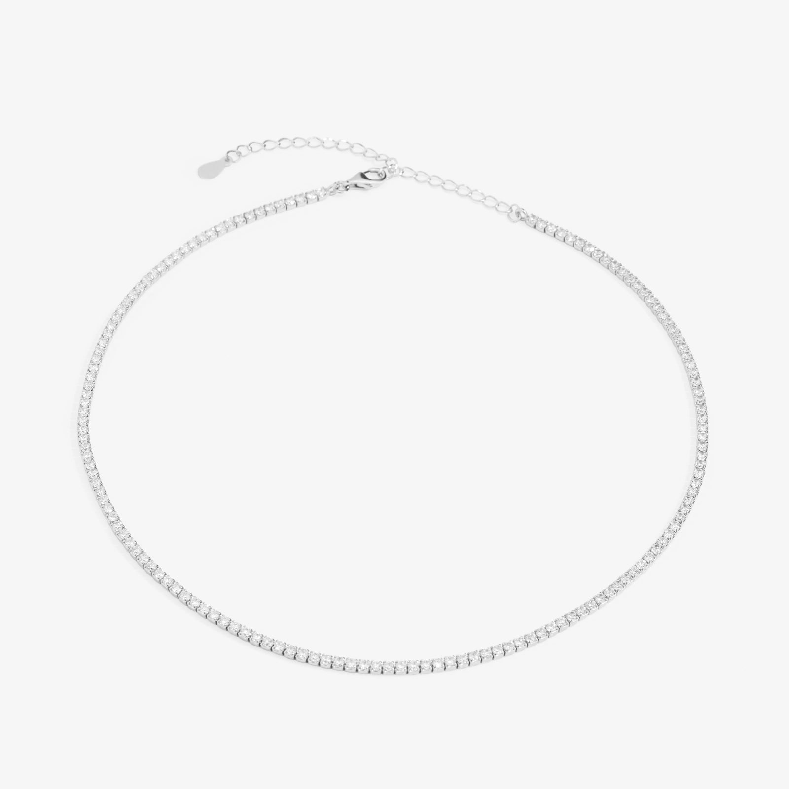 Lănțișor Tennis din argint 925 cu cristale zirconia cubică – bijuterie elegantă, cu strălucire delicată. Perfect pentru ocazii speciale, cadouri de Crăciun sau aniversare.