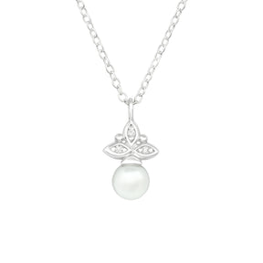 Lanțisor elegant din argint 925 cu perlă fină — bijuterie Maison La Stéphanie, perfectă pentru cadou sau purtare zilnică.