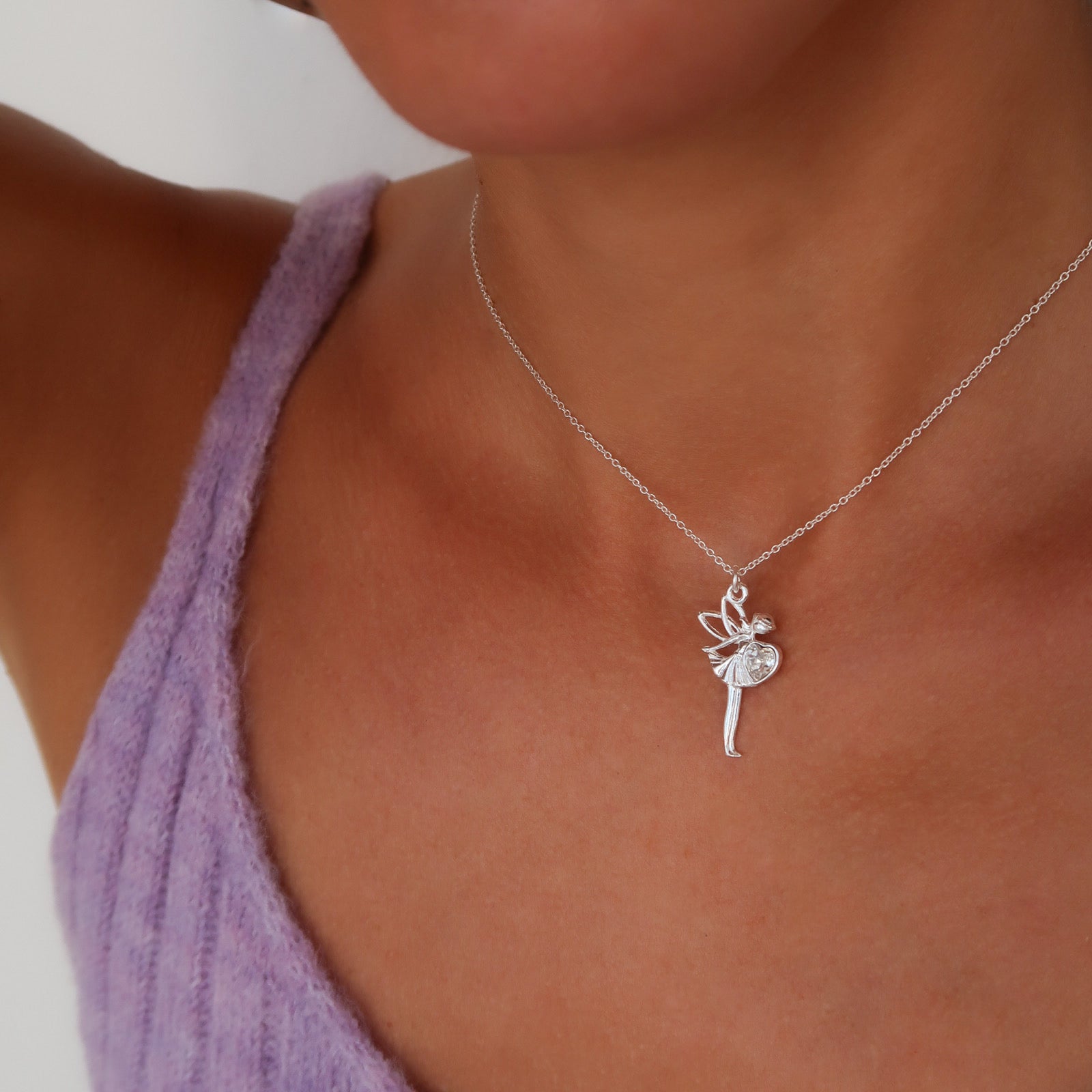 Lanț Zână din argint 925 – bijuterie fină Maison La Stéphanie, simbol al feminității și al magiei subtile.