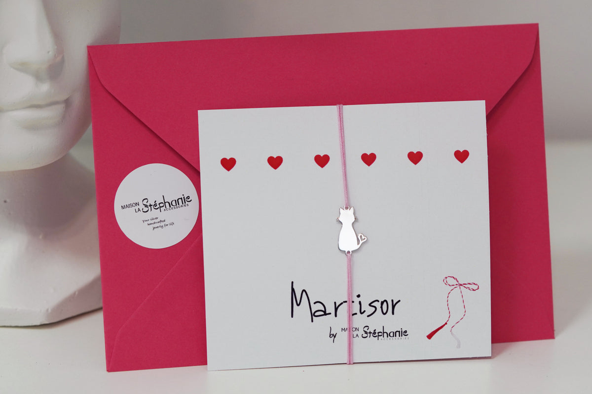 MARTISOR BRATARA ARGINT PISICUTA 