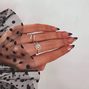 Inel Muse argint 925 cu piatră zirconiu – bijuterie elegantă, strălucire delicată, design clasic reinterpretat, Maison La Stéphanie.