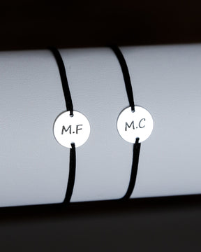 set bratari personalizate banut argint 925 Maison La Stephanie gravura cuplu cadou aniversare