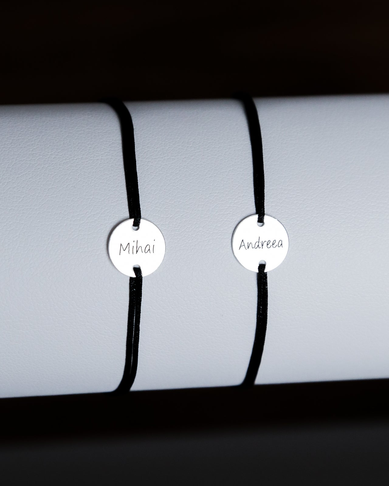 set bratari personalizate banut argint 925 Maison La Stephanie gravura cuplu cadou aniversare