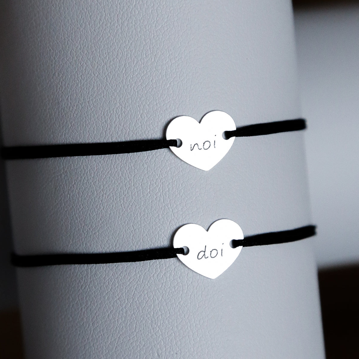 SET 2 BRATARI PERSONALIZATE INIMIOARA 12x10 MM ARGINT 925 bratari personalizate cupluri