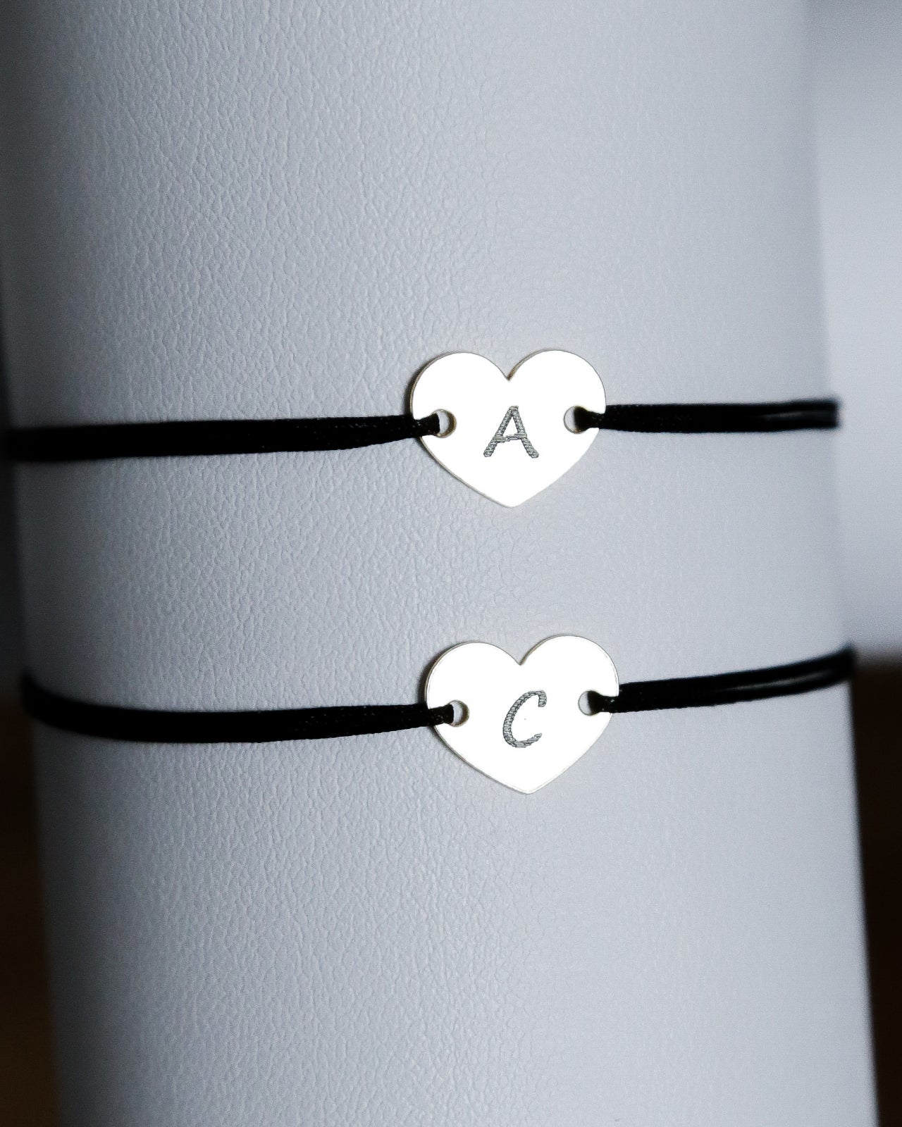 SET 2 BRATARI PERSONALIZATE INIMIOARA 12x10 MM ARGINT 925 