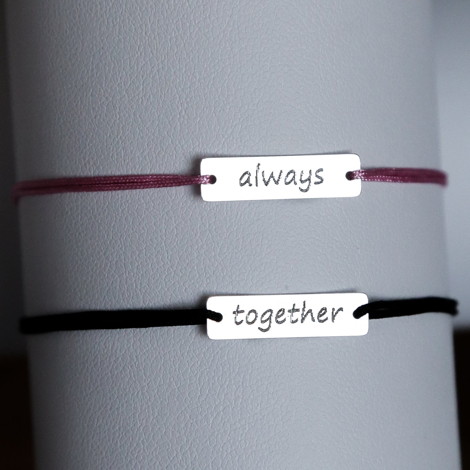 SET 2 BRATARI PERSONALIZATE PLACUTA 19x5 MM ARGINT 925 bratari personalizate maison stephanie