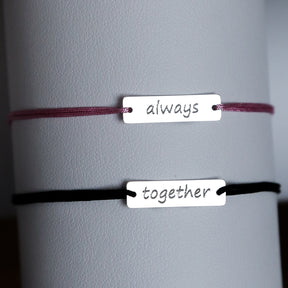 SET 2 BRATARI PERSONALIZATE PLACUTA 19x5 MM ARGINT 925 bratari personalizate maison stephanie