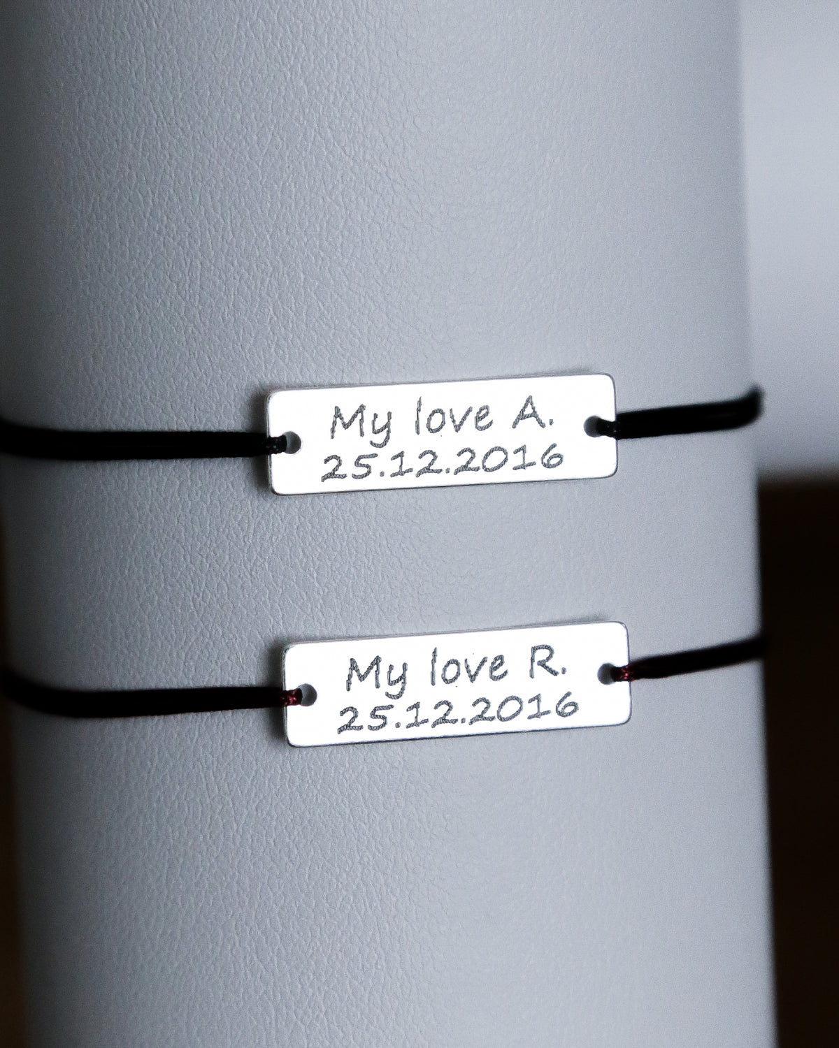 SET 2 BRATARI PERSONALIZATE PLACUTA 23x7 MM ARGINT 925 bratari personalizate cuplu