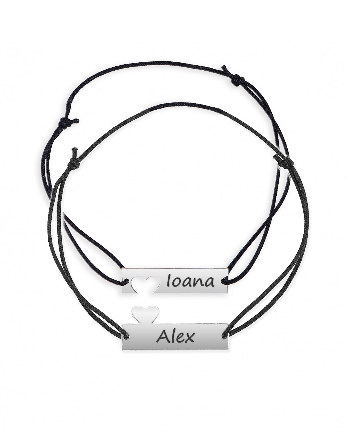 SET 2 BRATARI PERSONALIZATE PLACUTA LOVE ARGINT 925 for you two bratari personalizate 