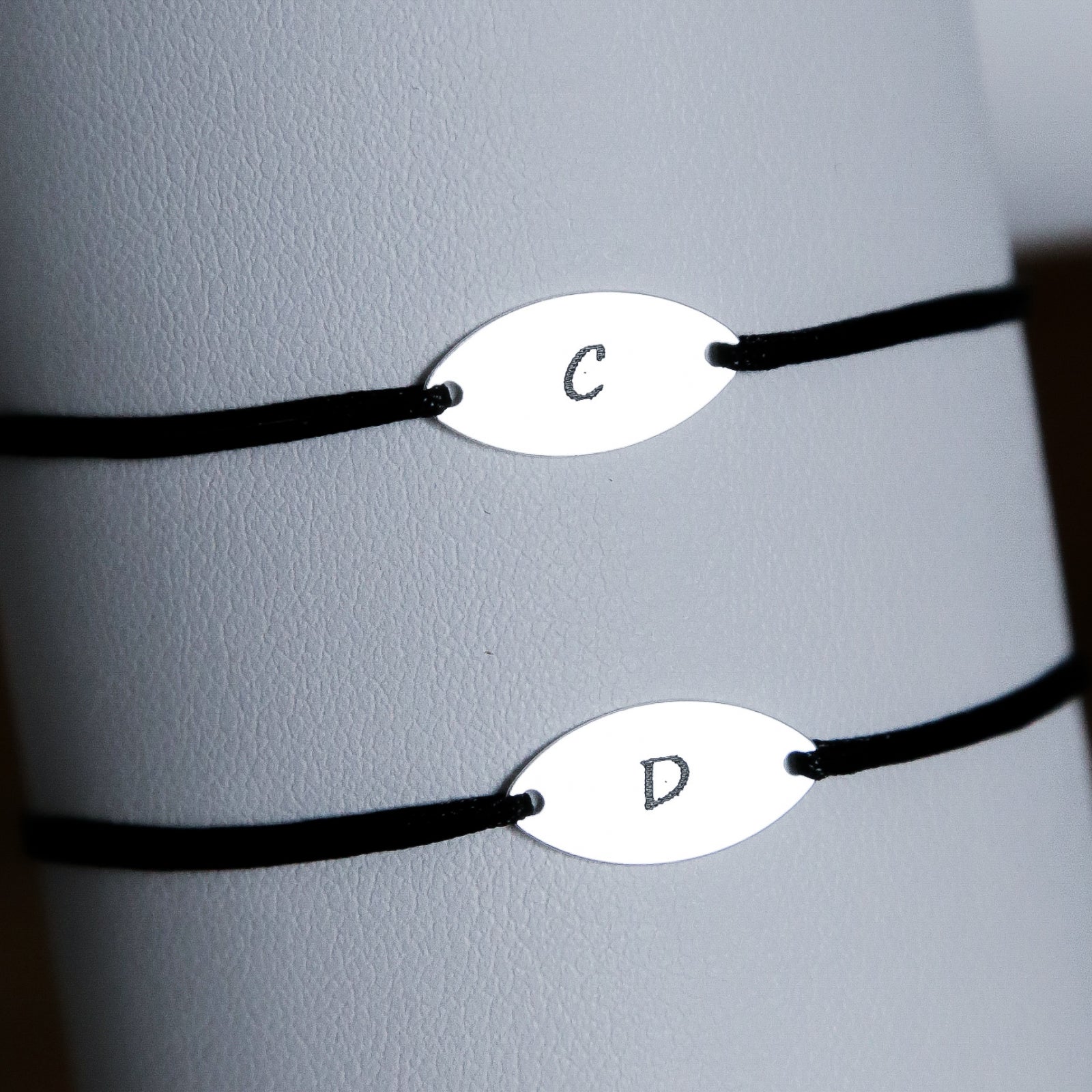 SET 2 BRATARI PERSONALIZATE PLACUTA OVALA 15x7 MM ARGINT 925 bratari personalizate 