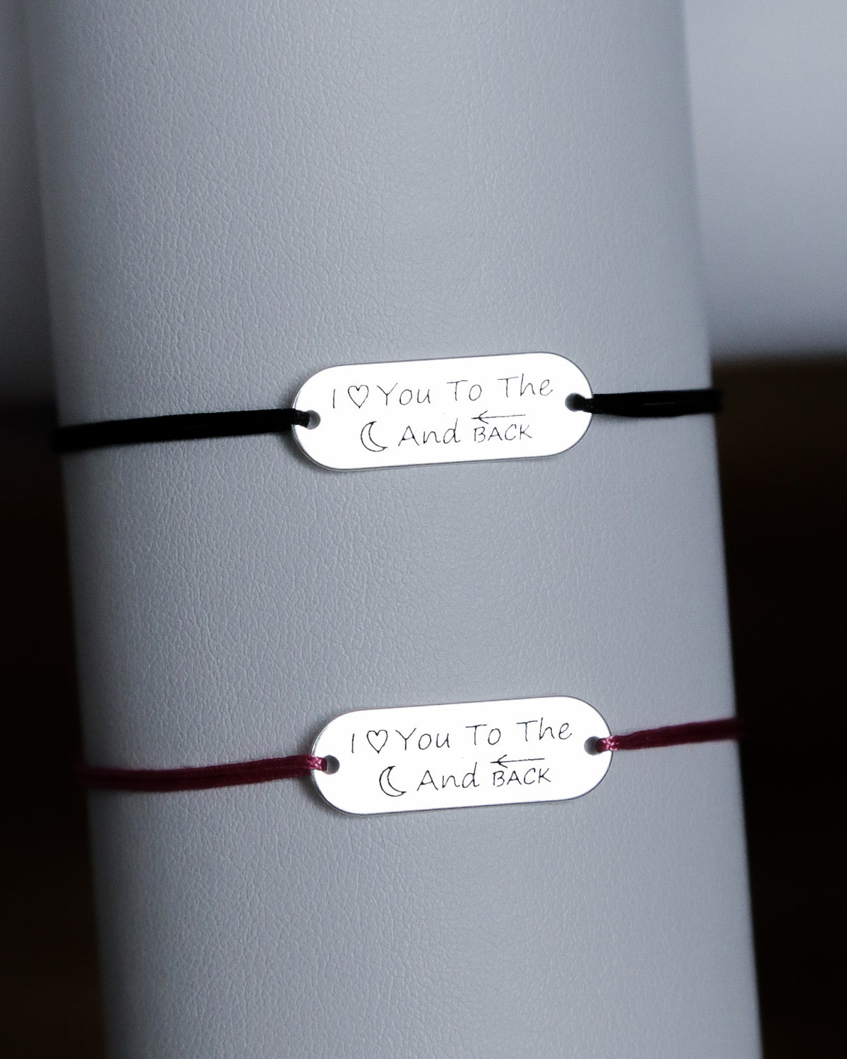 SET 2 BRATARI PERSONALIZATE PLACUTA OVALA 23x8 MM ARGINT 925 bratari personalizate text