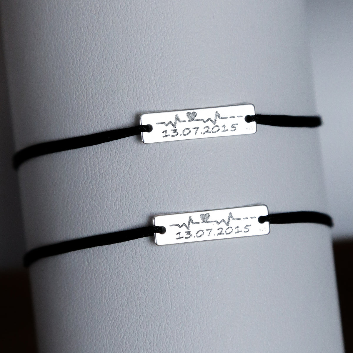 SET 2 BRATARI PERSONALIZATE PLACUTA 19x5 MM ARGINT 925 bratari personalizate cupluri