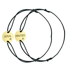 SET 2 BRATARI PERSONALIZATE PRIN GRAVURA, BANUT ARGINT 12 MM PLACAT CU AUR 18K bratari personalizate 