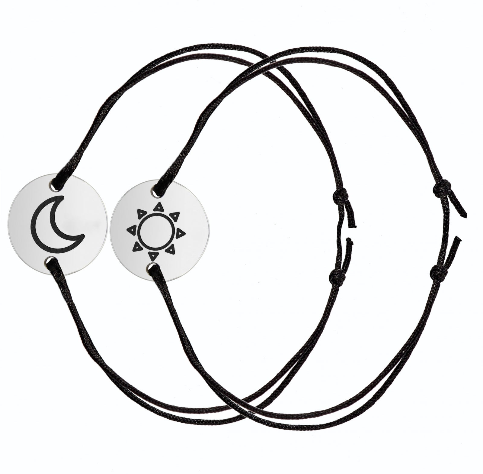 set bratari personalizate argint 925 Maison La Stephanie soare si luna bratari cuplu gravura cadouri pentru el si ea bijuterii simbolice