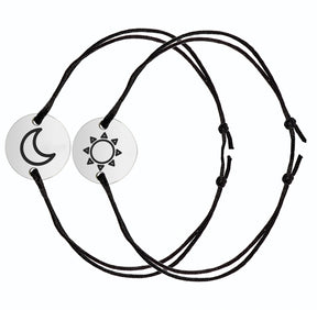 set bratari personalizate argint 925 Maison La Stephanie soare si luna bratari cuplu gravura cadouri pentru el si ea bijuterii simbolice