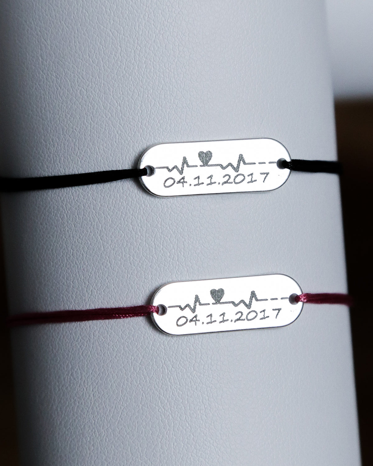 SET 2 BRATARI PERSONALIZATE PLACUTA OVALA 23x8 MM ARGINT 925 bratari personalizate cupluri