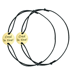 set bratari personalizate aur 18k Maison La Stephanie bratari cuplu gravura bijuterii cadou pentru el si ea